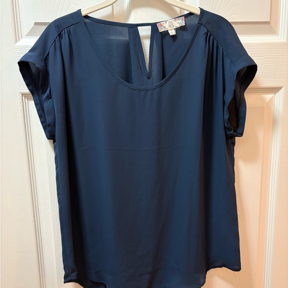 Navy Blue Women's Top